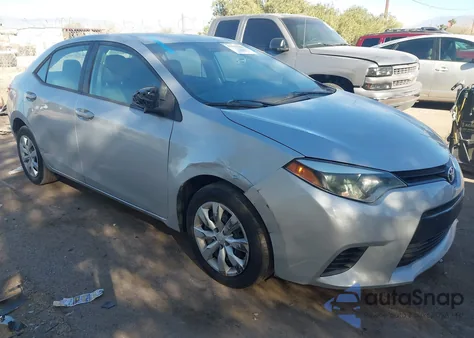 2015 Toyota Corolla L from USA, damaged, VIN 5YFBURHE4FP322589